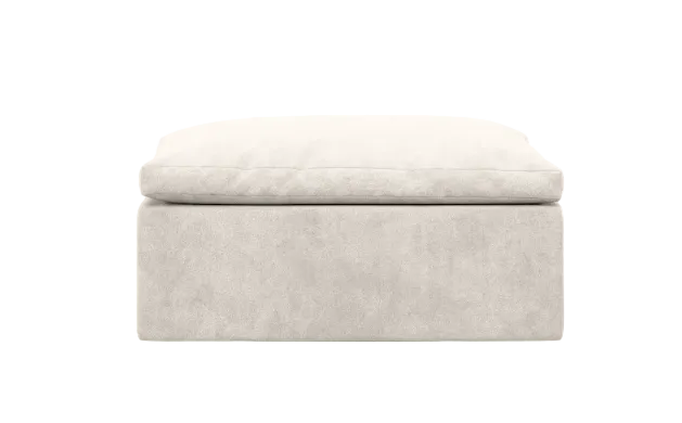 Square Ottoman - helium cloud