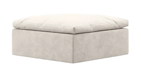 Square Ottoman - helium cloud