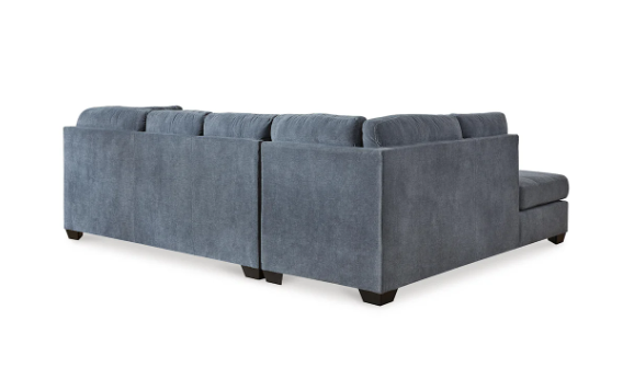 Marleton 2 Piece Sectional with Chaise - Denim / Left Facing