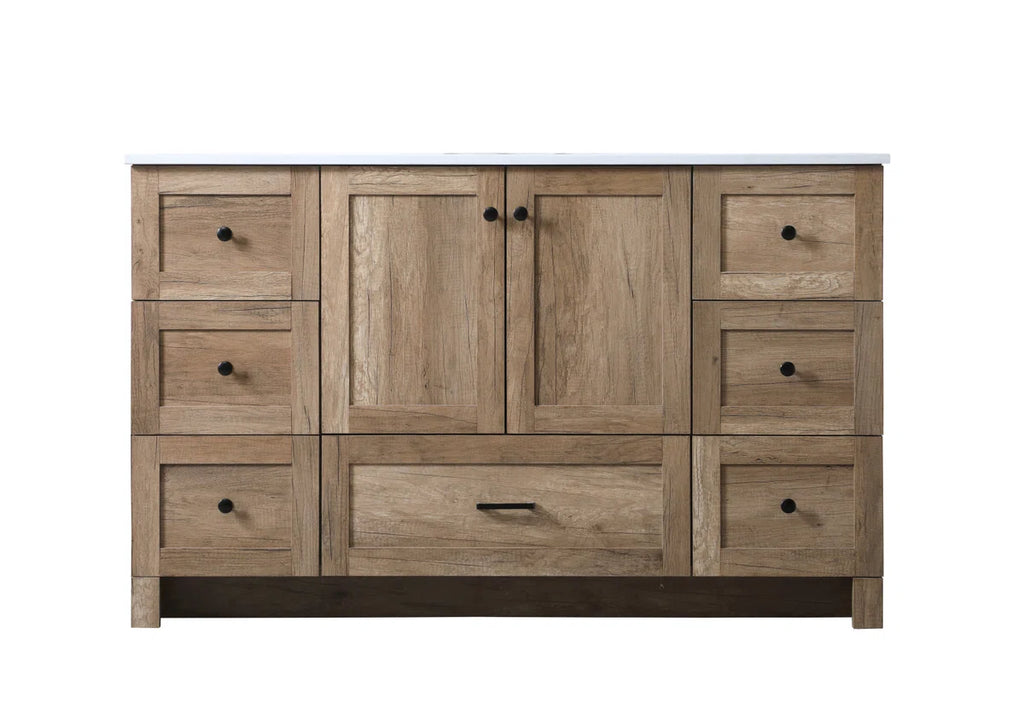 Somo 54'' Single Bathroom Vanity with Engineered Marble Top