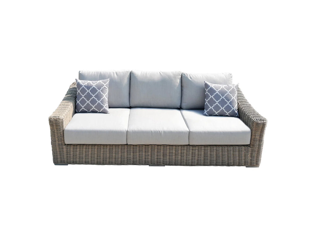 Patio Sofa and chair  with Cushions Smoked outdoor