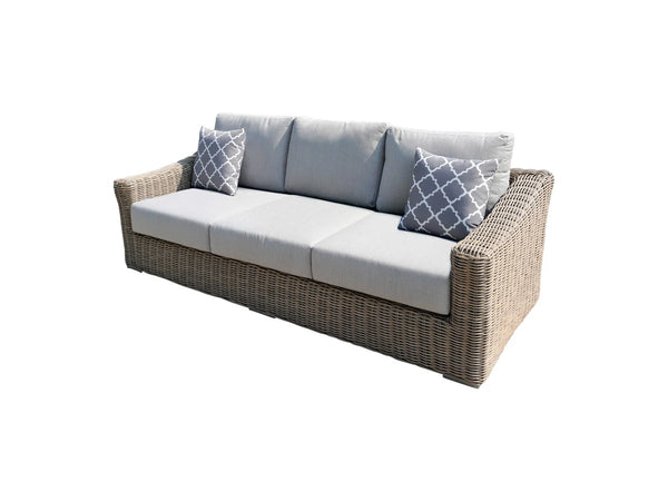 Patio Sofa and chair  with Cushions Smoked outdoor