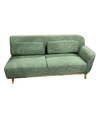 Loveseat green olive right arm