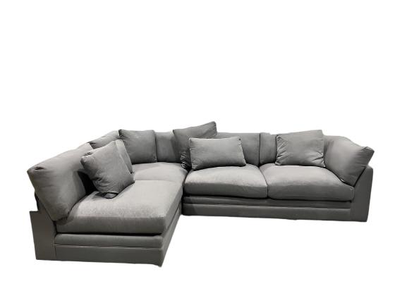 Dark grey Sectional sofa (minor damage)