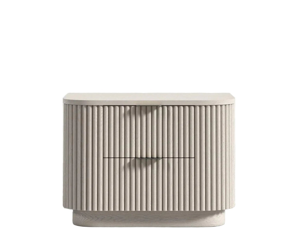 Alabaster Matte Lacquer-Nightstand
