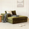 Cypress Green Left Chaise (Minor Damage)