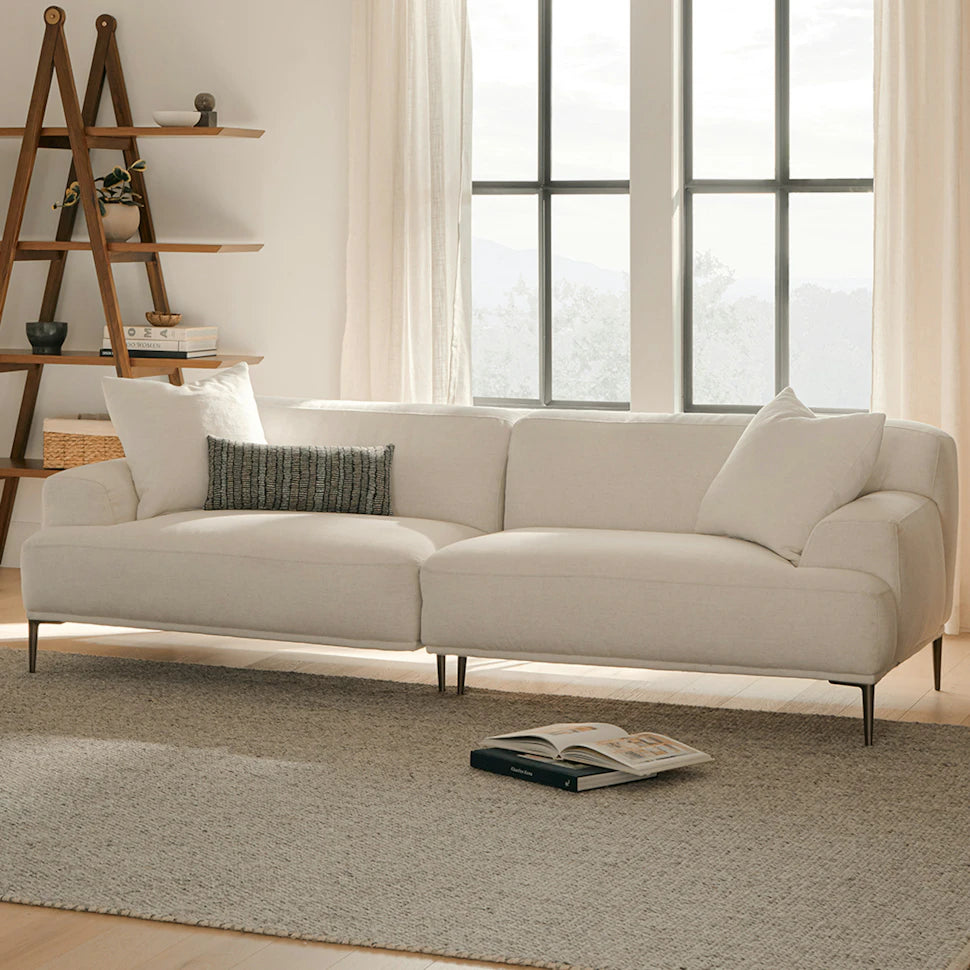 91" Sofa - Quartz White