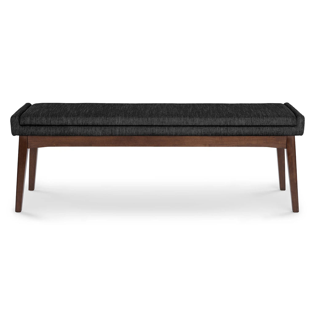 Grey and Walnut bench 56"