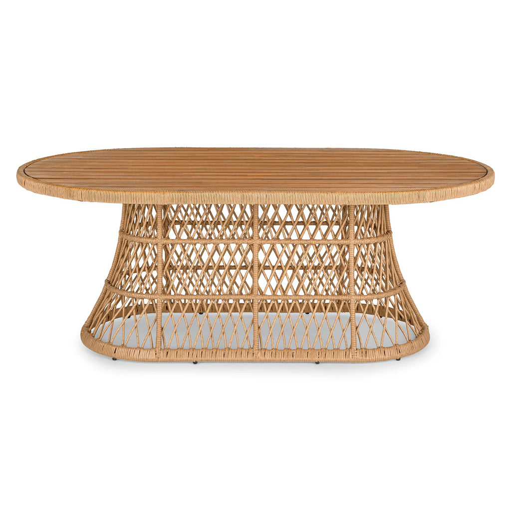 8.75" Outdoor Dining Table - Wicker