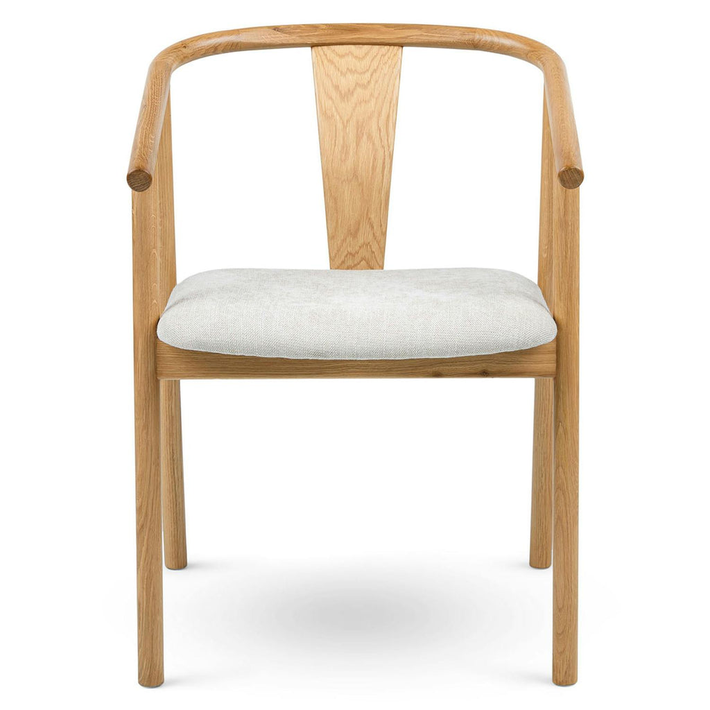 Oak and Santolina Gray Dining Chair
