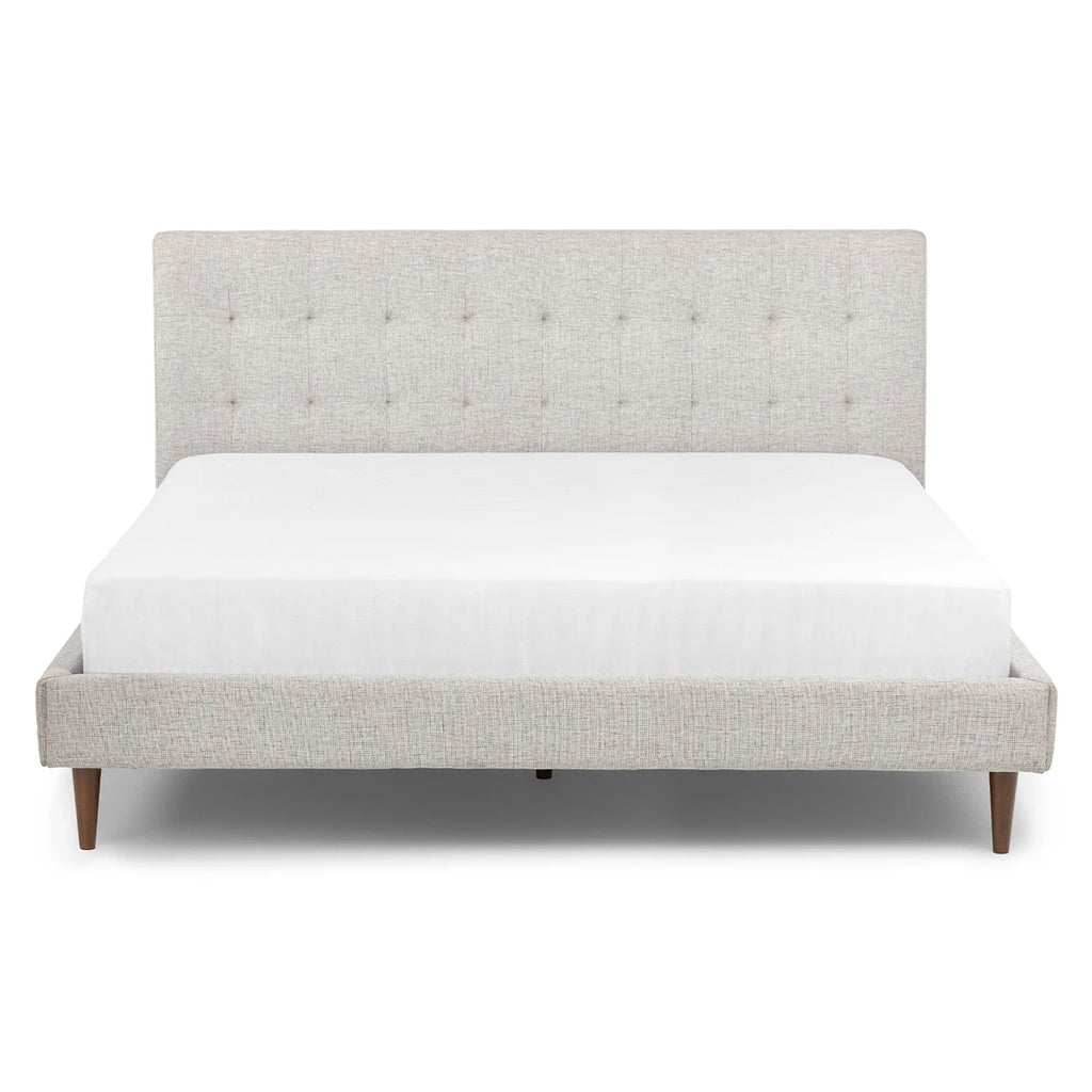 Sten King bed frame - Birch Ivory