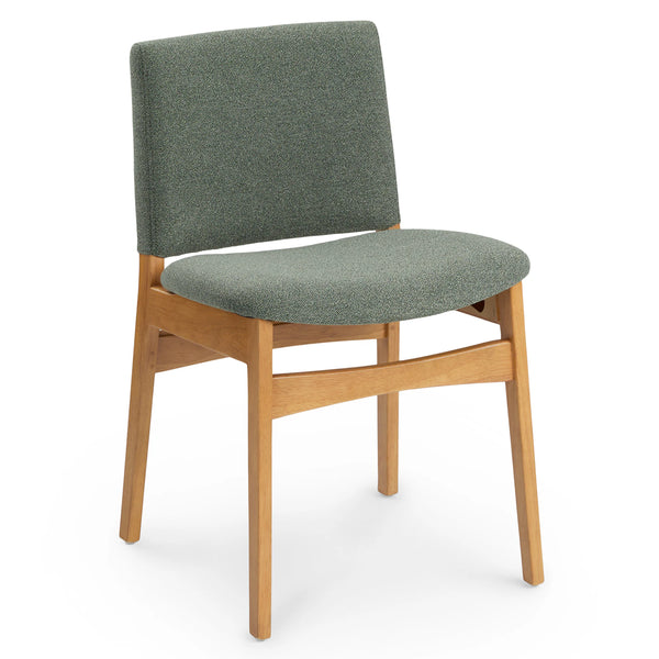 Oak and green Dining chair