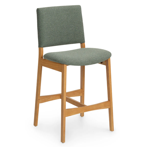 Counter Stool - Oak and Ratine Green