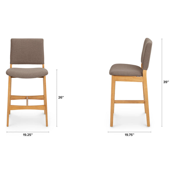 Counter Stool - Oak and Ratine Brown