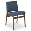 Demin Blue Walnut Dining Chair (set of 2)