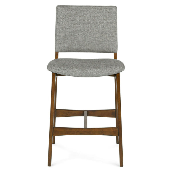 Walnut Quarry Gray counter stool