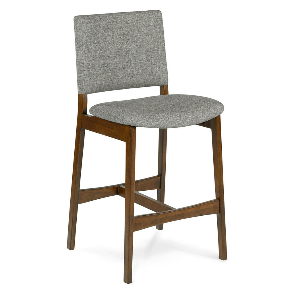 Walnut Quarry Gray counter stool