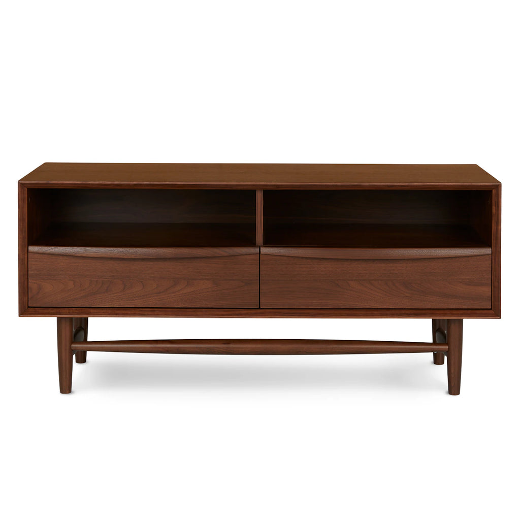 42" Low Media Unit - Walnut