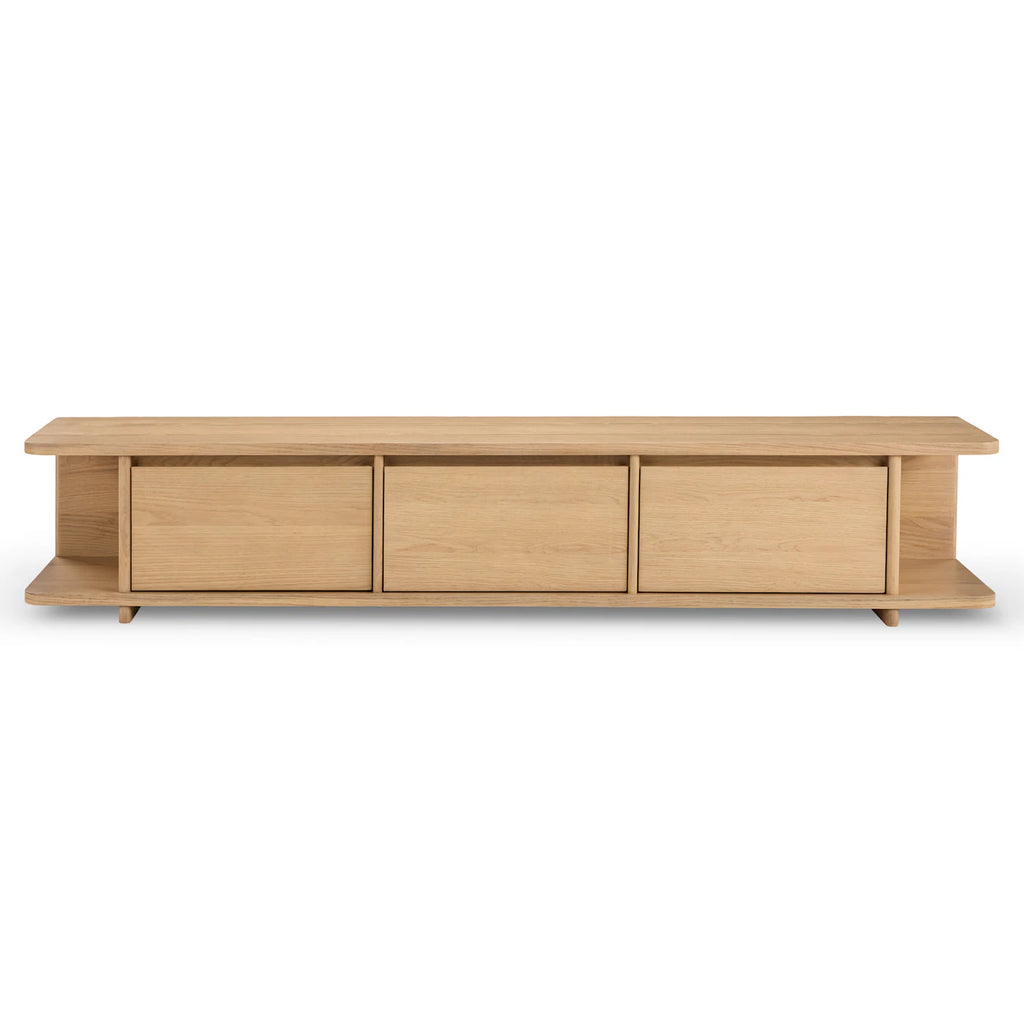 79" Low Media Unit - White Oak