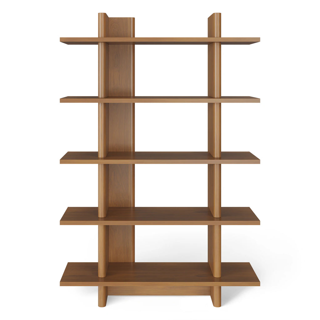 48" Bookcase, Tall - Smoked Oak