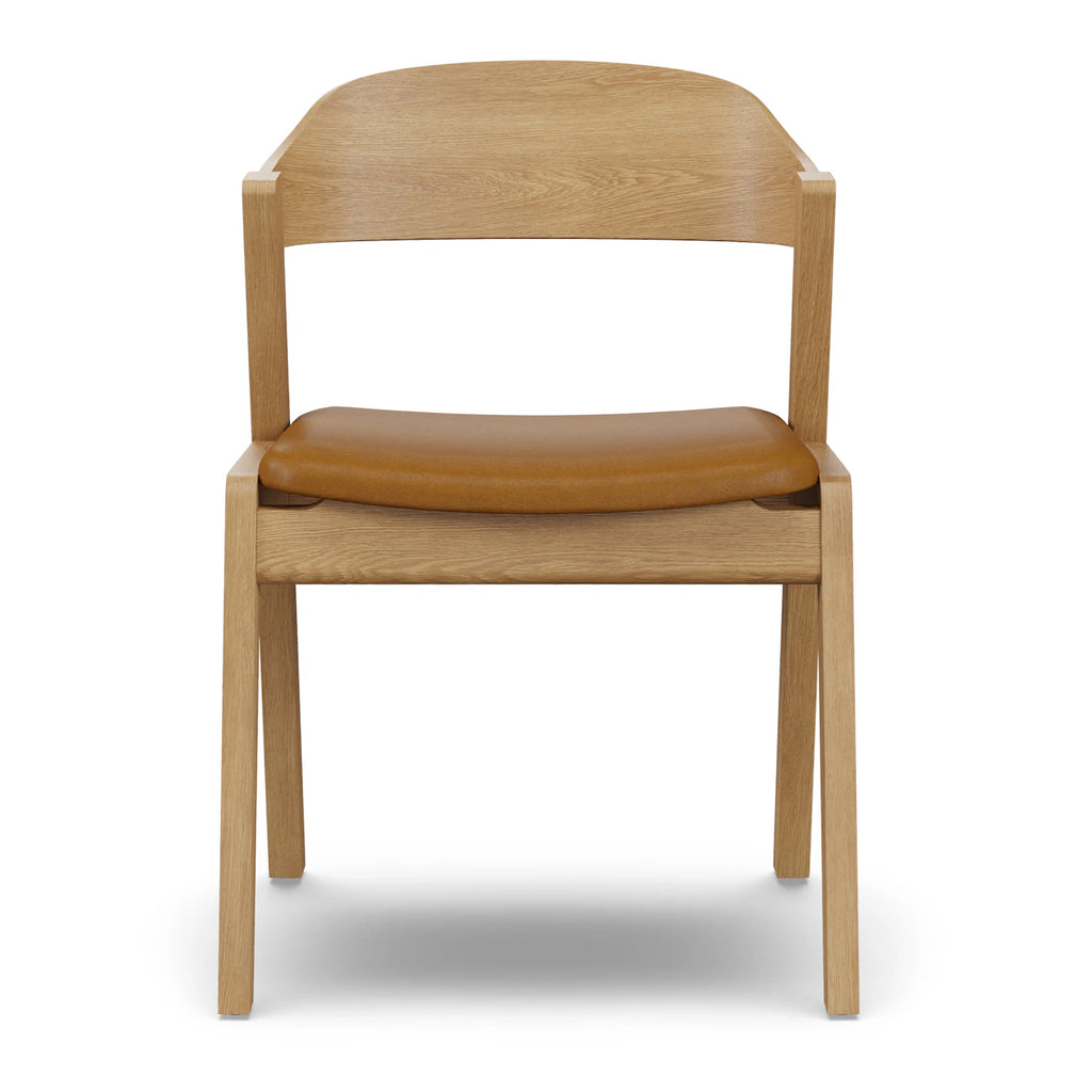 OAk Leather Dining Chair