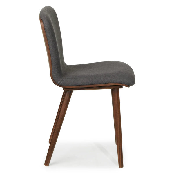 Walnut and Gray dining chair