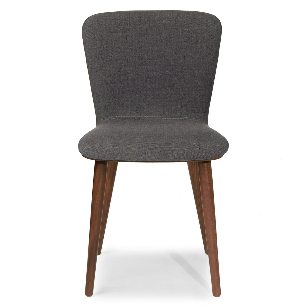 Walnut and Gray dining chair