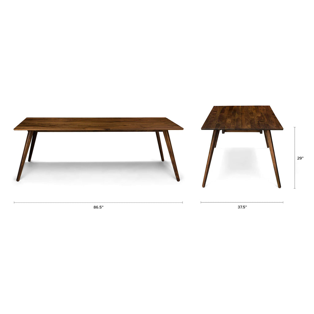 86.5" Dining Table - Walnut
