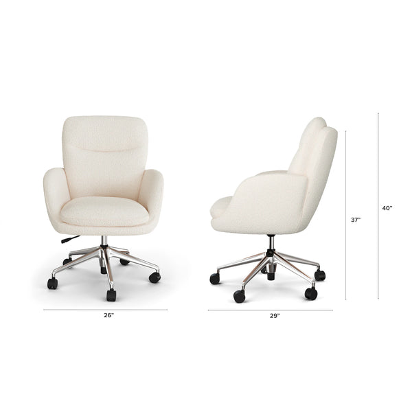 Executive Office Chair - Ivory Wool