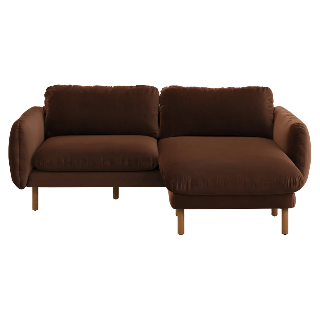 Reversable (right and left side) Velvet Sofa