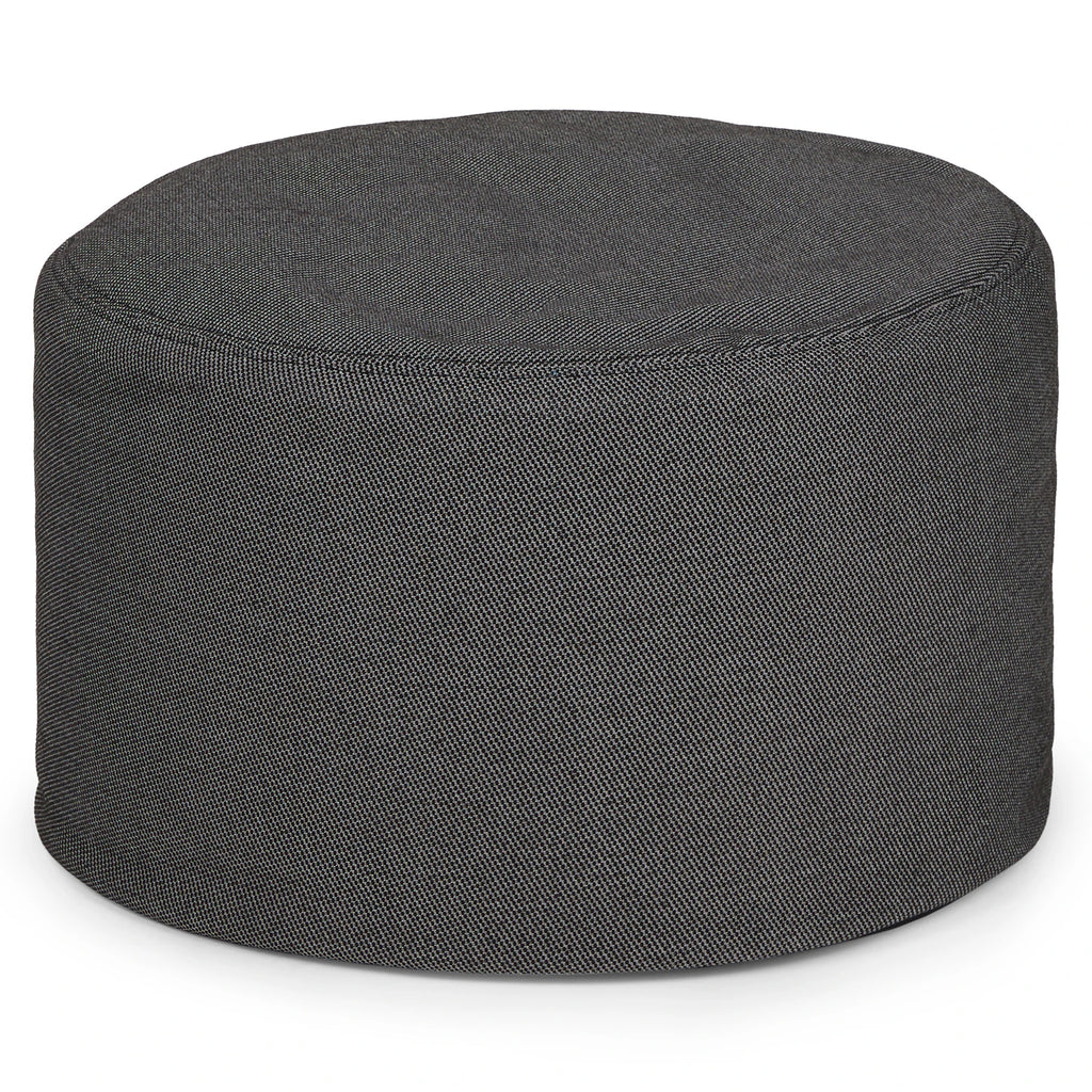25" Indoor/Outdoor Pouf - Met Black