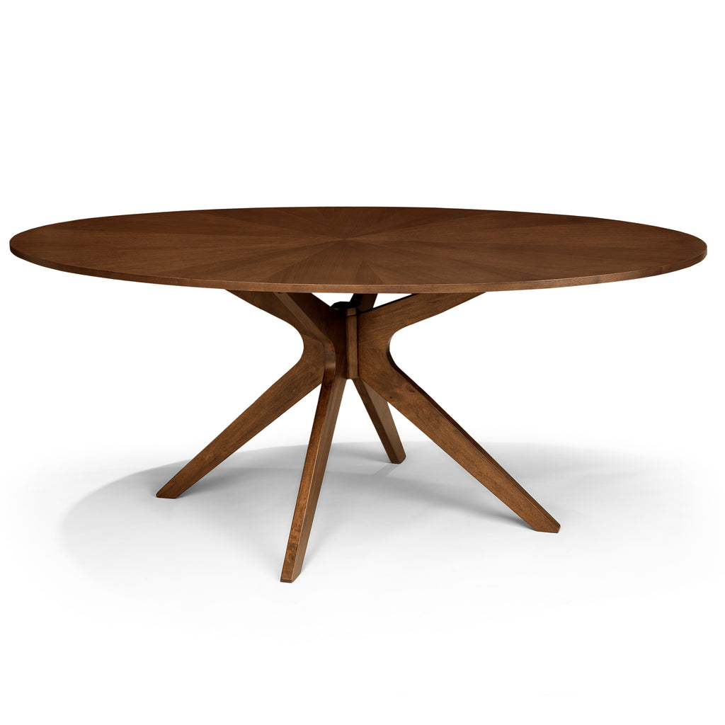 Conan Walnut - 75" Oval Dining Table