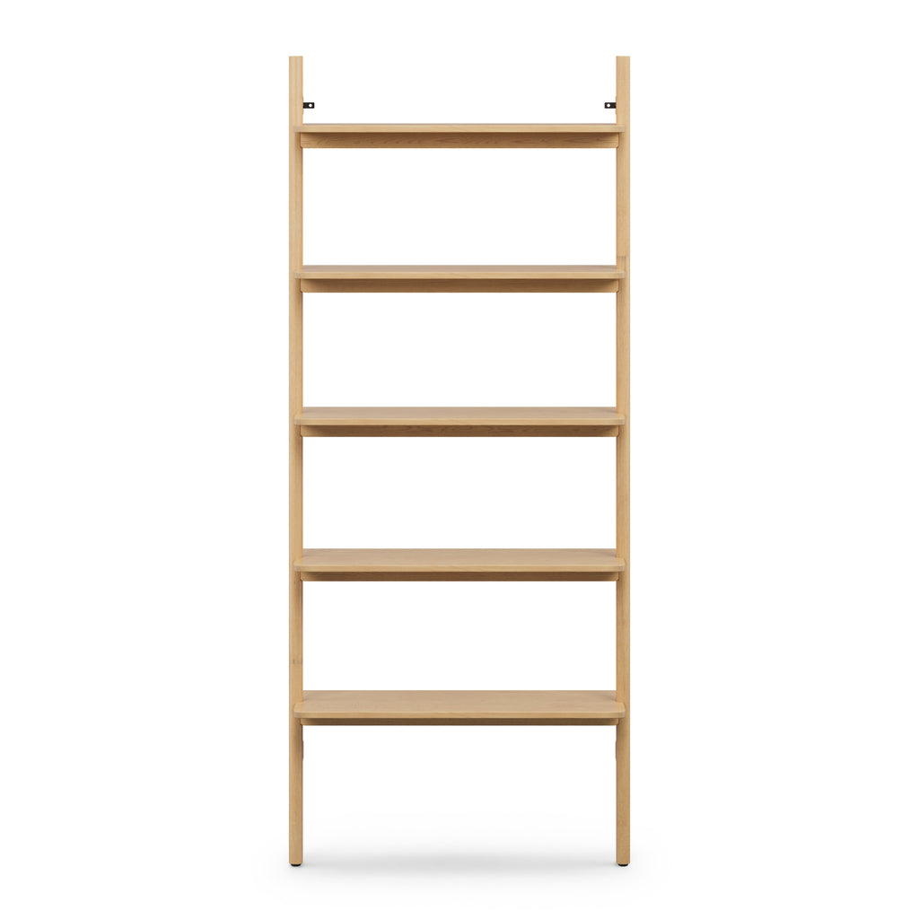 33.25" Modular Shelving Unit, Wide - White Oak