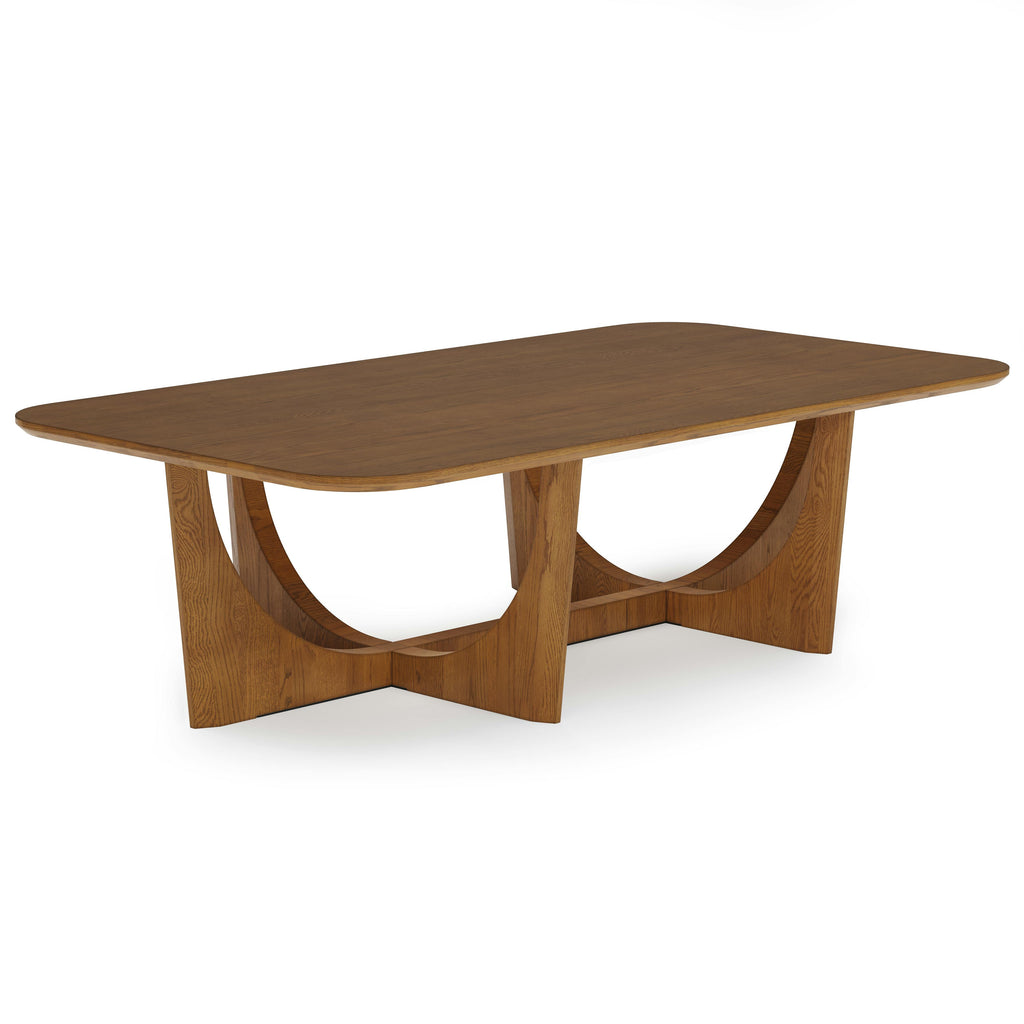 55" Rectangular Coffee Table - Smoked Oak