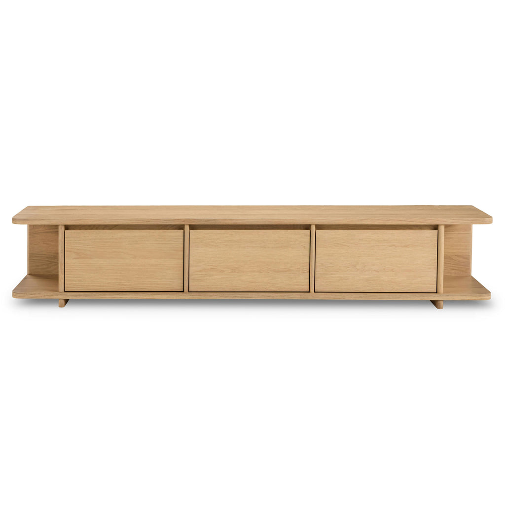 Low Media Unit 79'' - White Oak