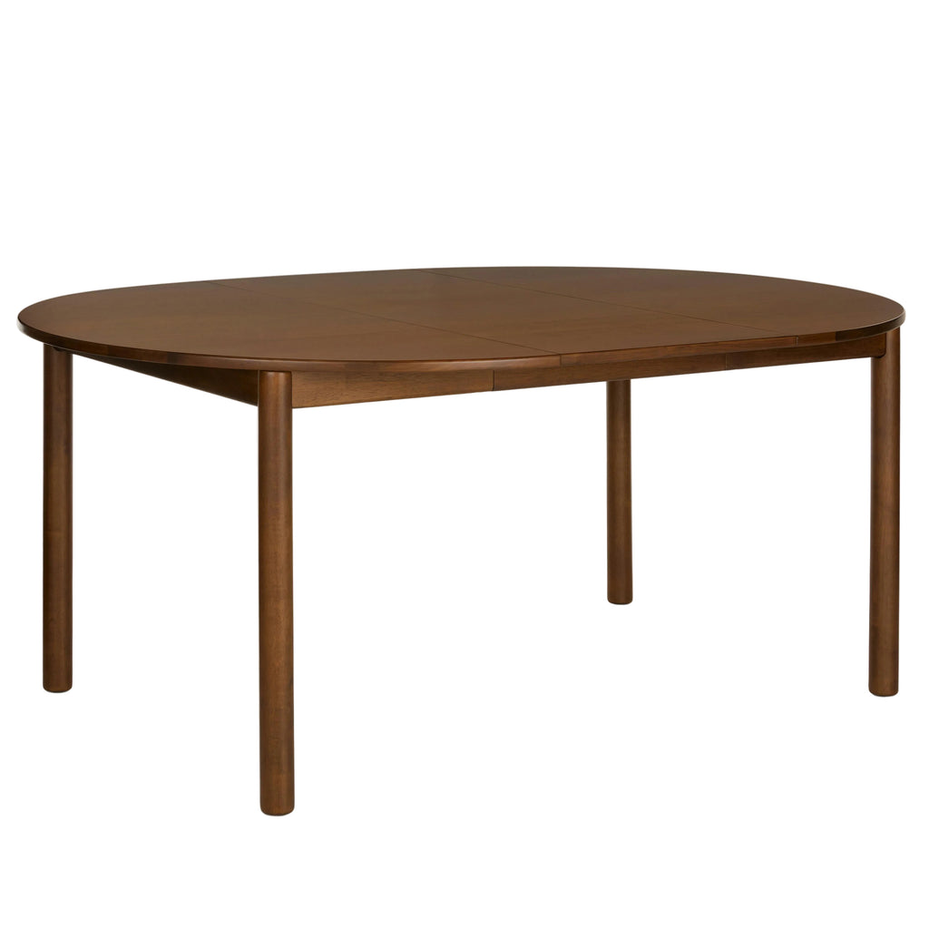 Extendable Round Dining Table - Walnut
