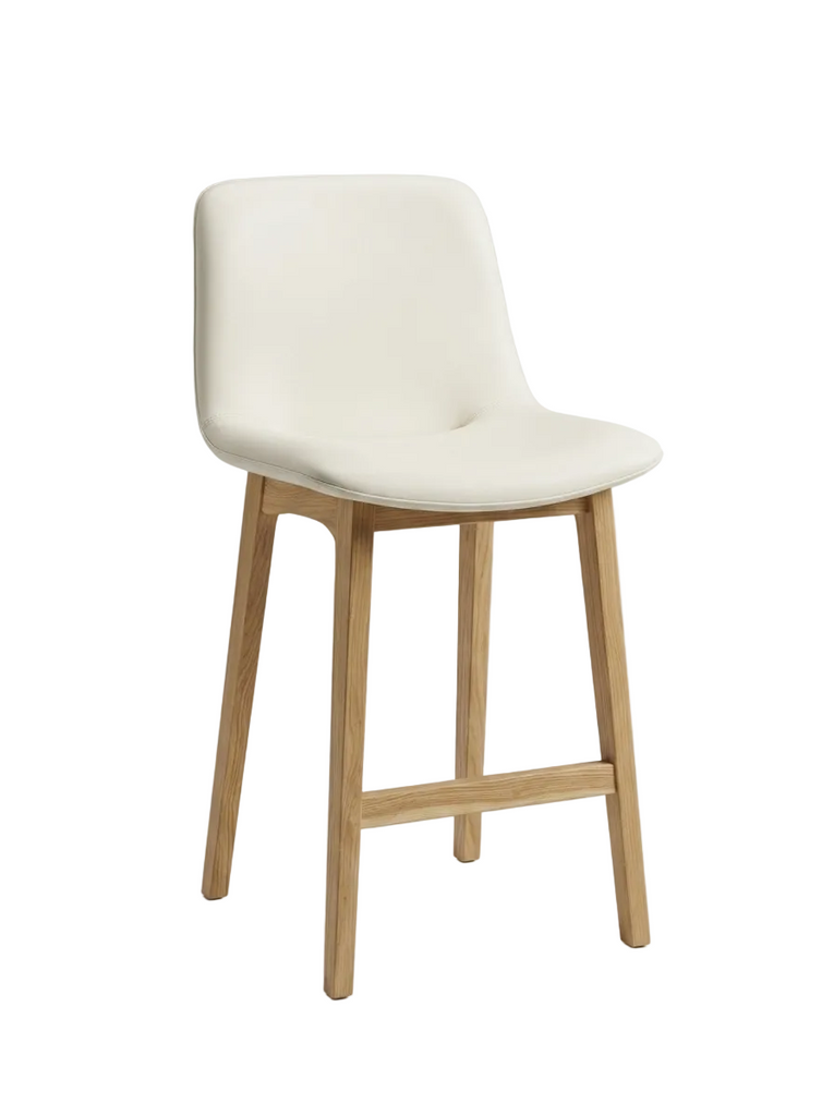 Monaco White Counter Stool