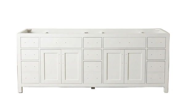 White Double Vanity