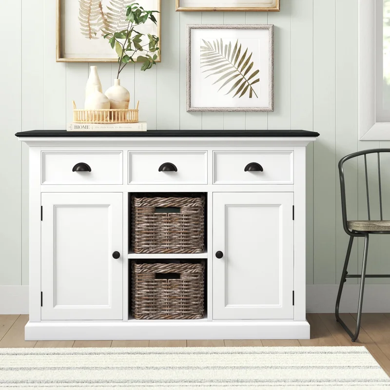 49'' Sideboard white/black (minor damage)