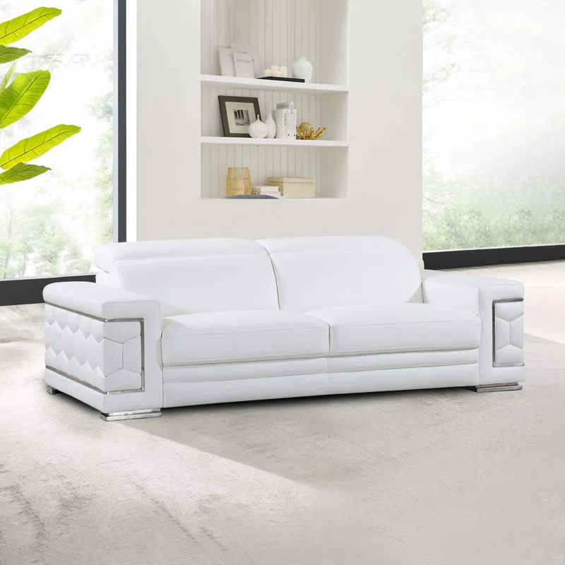 Sofa white leather