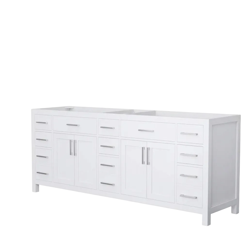 White Double Vanity