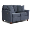 Reclining Loveseat Blue Jeans