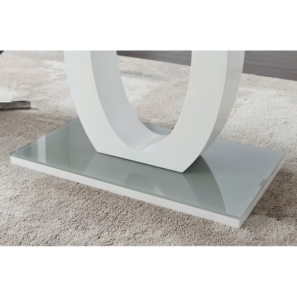 Modern High Gloss Halo Dining Table