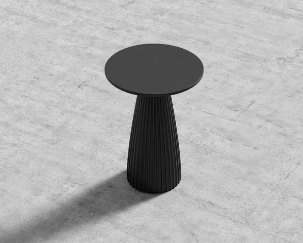 Black side table (minor damage)