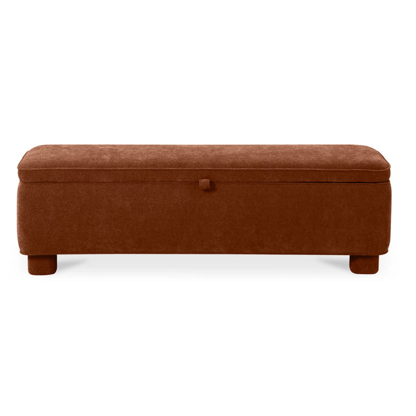 Orange Storage Bench